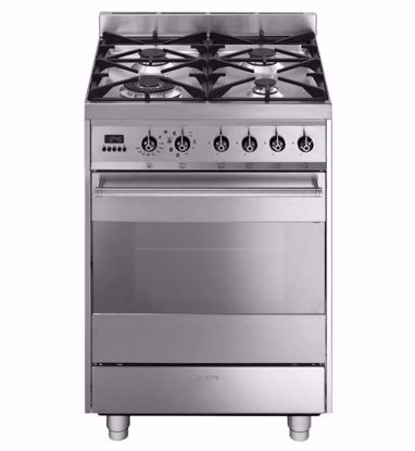 Picture of Smeg C6GMXA8 60cm 4 Burner Dual Fuel Freestanding Oven