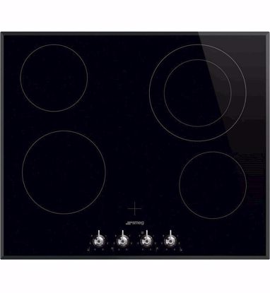 Picture of Smeg SE364ETBM 60cm 4 Zone Electric Cooktop