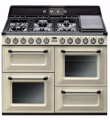 Picture of Smeg TRA4110P 110cm 7 Burner Dual Fuel Freestanding Oven