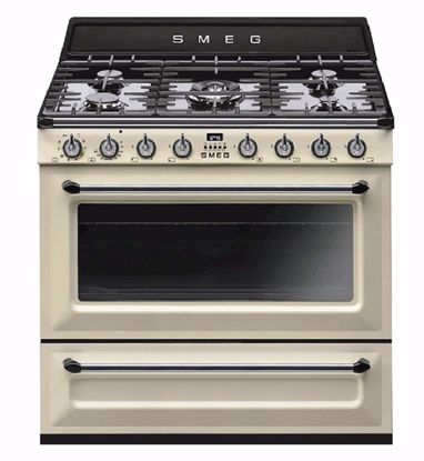 Picture of Smeg TRA90P9 90cm 5 Burner Dual Fuel Freestanding Oven