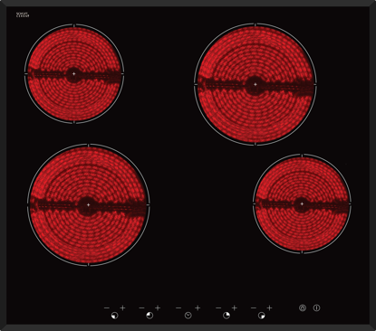 Picture of InAlto ICC604TB 60cm 4 Zone Ceramic Cooktop